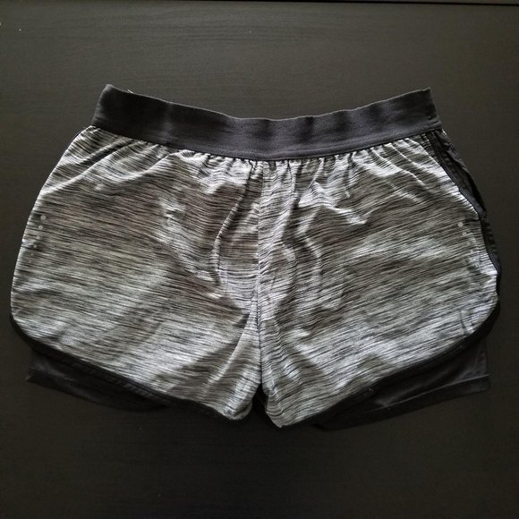 Layer 8 Athletic Running Shorts Black Grey M - Picture 2 of 9